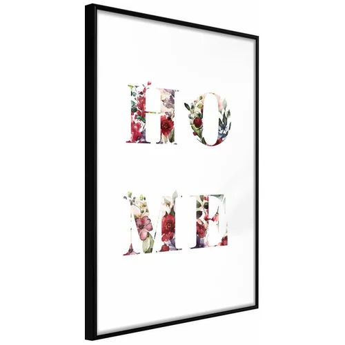  Poster - Floral Home 20x30