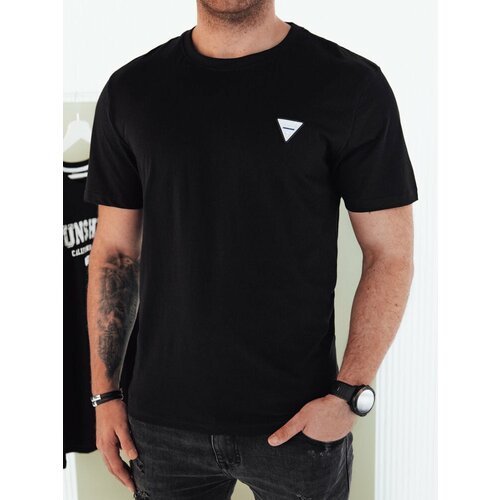 DStreet Men's Basic T-Shirt Black Cene