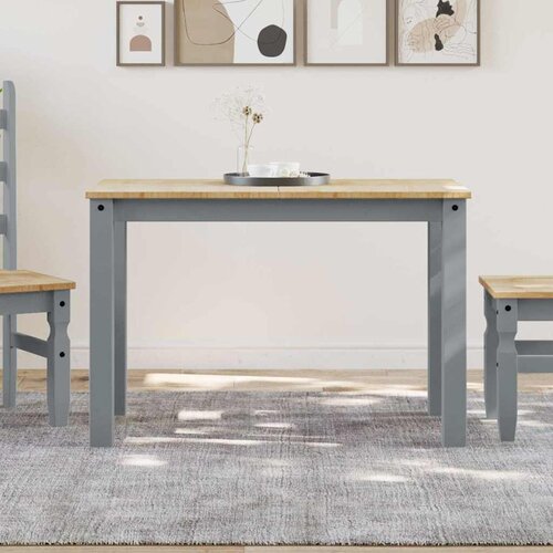  Blagovaonski stol PANAMA sivi 112x60x75 cm od masivne borovine Cijene