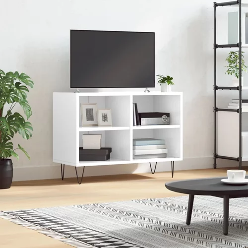 vidaXL TV ormarić sjajni bijeli 69 5x30x50 cm od konstruiranog drva