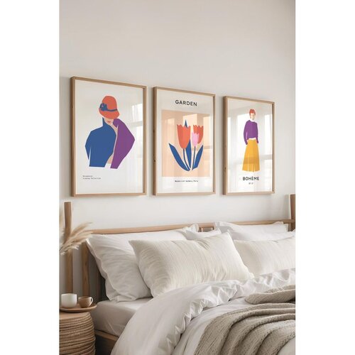 WALLXPERT Č-300466 - 3040 multicolor dekorativni set slika (3 komada) Cene