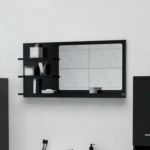  Kupaonsko ogledalo crno 90 x 10 5 x 45 cm od iverice