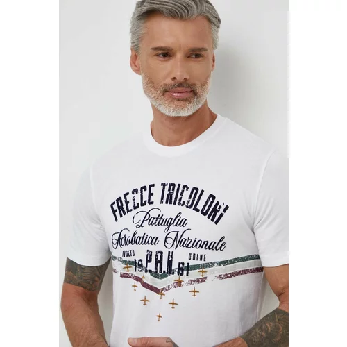 Aeronautica Militare Pamučna majica za muškarce, boja: bež, s tiskom