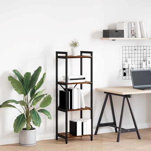 vidaXL Knjižna omara Dimljeni hrast 40 x 30 x 118 cm Les Cene