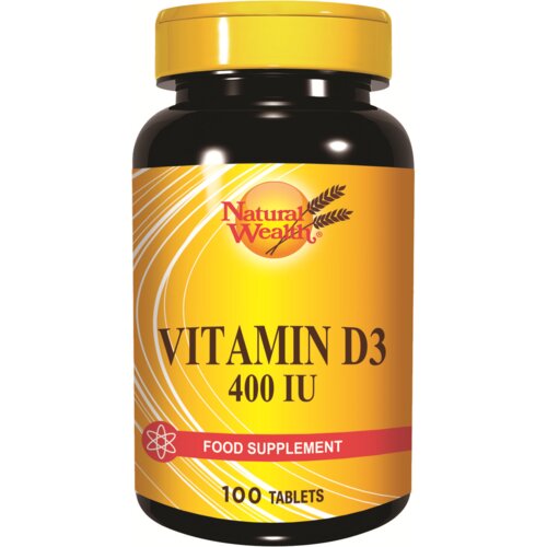 Natural Wealth vitamin D3 400 iu, 100 tableta - podr&amp;scaron;ka imunitetu Slike