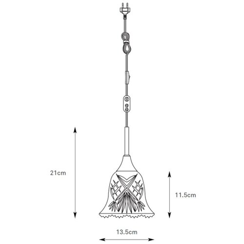 Marksl&amp;ouml;jd 109011 - Luster na sajli LUNA 1xE14/40W/230V mesing Slike