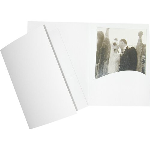 DAIBER 1x100 portrait folders profi-line 13x18 white silk Slike