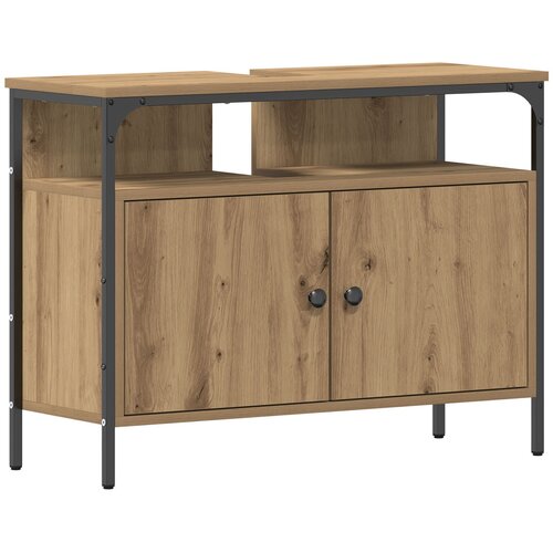 VidaXL Omara za umivalnik Kopalnica Artisan Oak 80x30x60 cm Izdelana iz lesa Slike