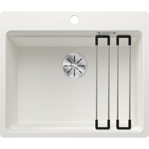 Blanco sudoper ETAGON 6-F InFino SILGRANIT pribor inox nosači, bez dalj.upr. - GLEČER BIJELA Cijene