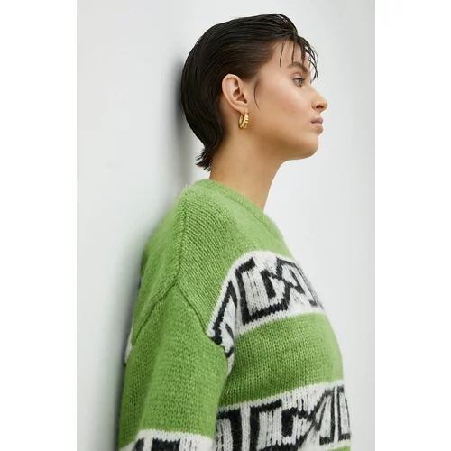 Gestuz Volnen pulover ArtikoGZ ženske, zelena barva