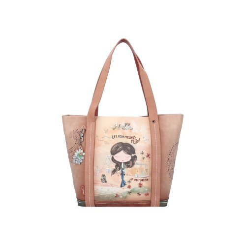 Sany Bags S.L. Anekke, Peace & Love - Torba - Anekke, Peace and Love, Shopping, camel, 44x33x16 cm Cene