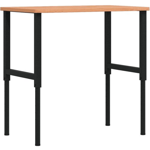  Radni stol 100x60x(71,5-98) cm od masivne bukovine pravokutni Slike