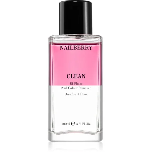 Nailberry Clean Bi-Phase Nail Colour Remover sredstvo za skidanje laka s noktiju s učvršćujućim učinkom 100 ml