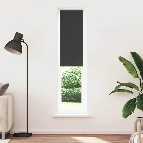 vidaXL Roller Blind Blackout Black 45x210 cm Širina tkanine 40,7 cm