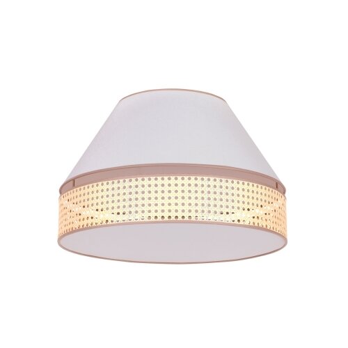  duolla - plafonsko svetlo avignon 1xE27/15W/230V prečnik 50 cm bela/ratan Slike