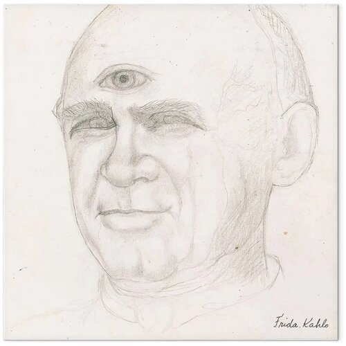  Slika - Frida Kahlo &amp;ndash; Portrait of Nacho Aguirre 60x60 Akustična Slike
