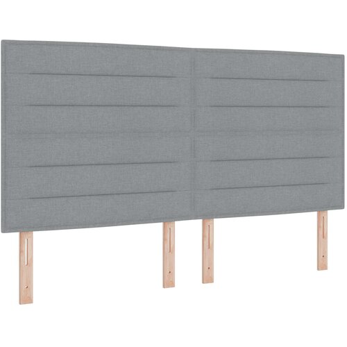  Boxspring krevet s madracem Svjetlosiva 180 x 200 cm Tkanina Slike