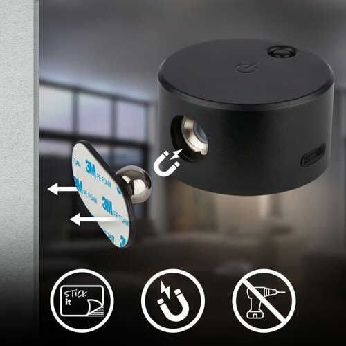 BRILONER 3896015 - led prigu&amp;scaron;iva punjiva zidna lampa tari LED/1,6W/5V 1500 mah crna Slike