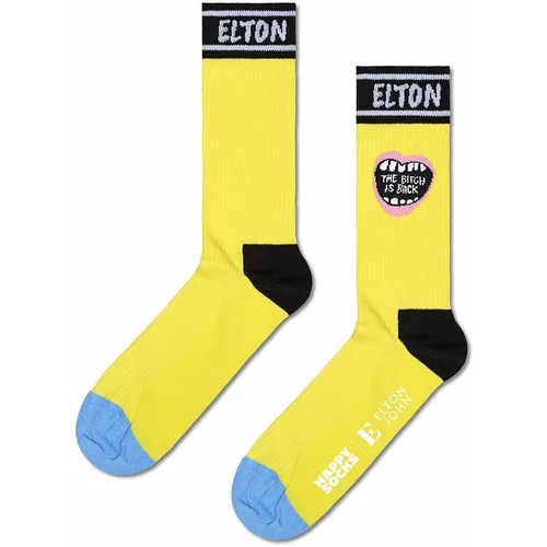 Happy Socks Čarape x Elton John The Bitch Is Back boja: žuta