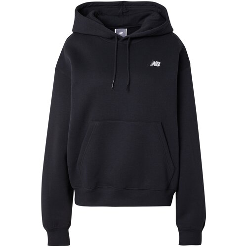 New Balance Sweater majica crna / bijela Slike