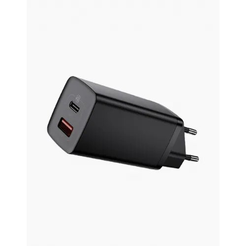 Baseus Punjač za mobitel GaN2 Lite Quick Charger USB-C+USB 65W EU, zidni, crni Cijene