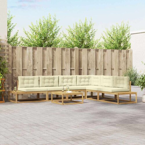  Set vanjskih sofa s jastukom Bijela 79 x 79 x 37 cm Poliester Cijene