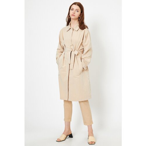 Koton Women's Beige Trench Coat Cene