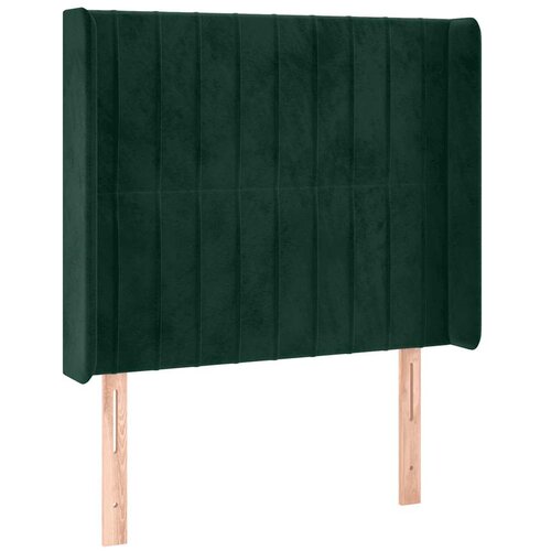  LED uzglavlje tamnozeleno 93x16x118/128 cm bar&amp;scaron;unasto Slike