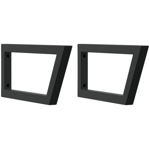  Zidna polica za umivaonik od čelika i masivnog bagremovog drva Smeđa 50 x 50 x 4 cm Slike