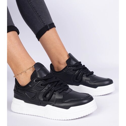 D/CEO marka niezdefiniowana Black women&amp;#039;s sneakers with thick laces Kayota Slike