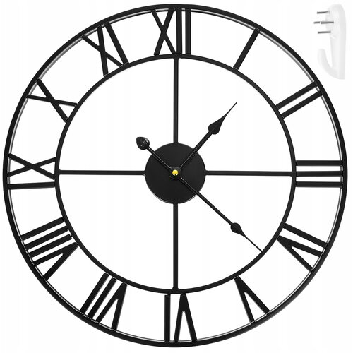  Metalni retro zidni sat - crni 47cm Cijene