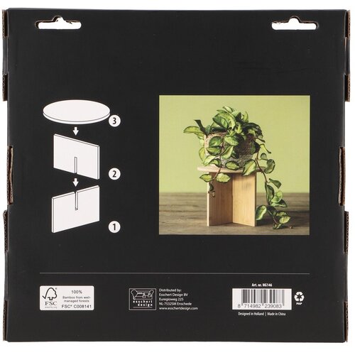 Esschert Design Bambusov stalak za tegle za cvijeće &amp;oslash; 25 cm (visina 19,5 cm) &amp;ndash; Slike
