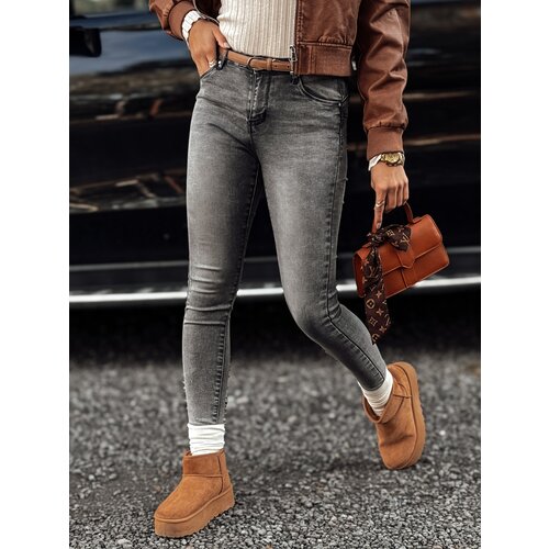 DStreet Spodnie damskie JORNIX jeansowe skinny ciemnoszare Cijene