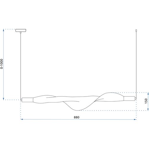 Toolight Stropni luster LED APP1445-CP GOLD Slike