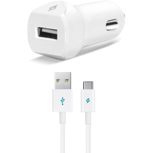 Ttec Autopunjač - Uni 1xUSB - +USB-C cable 1,2m Slike