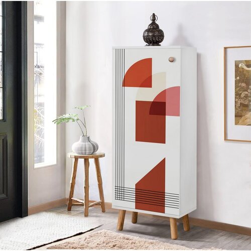 Hanah home Vegas - B 953 White Shoe Cabinet Cene