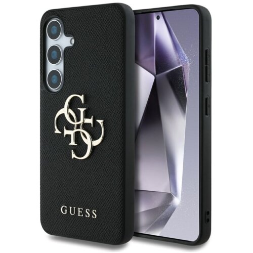 Guess GUHCS25MPGT4MBK ovitek za Samsung Galaxy S25 Plus 5G - Grained - črn Cene