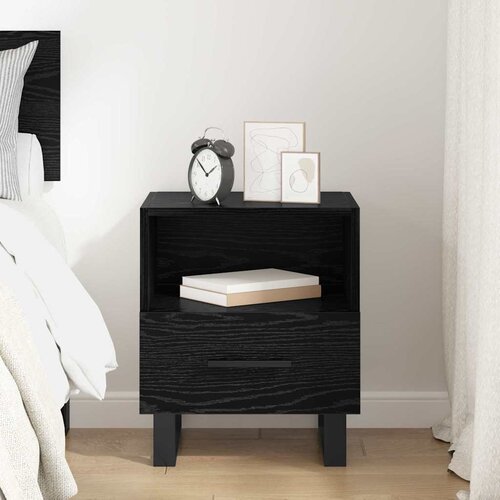  Noćni ormar Crni hrast 40 x 35 x 47,5 cm Konstruirano drvo Slike