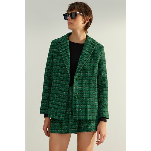 Trendyol Green Premium Woven Blazer Jacket Slike