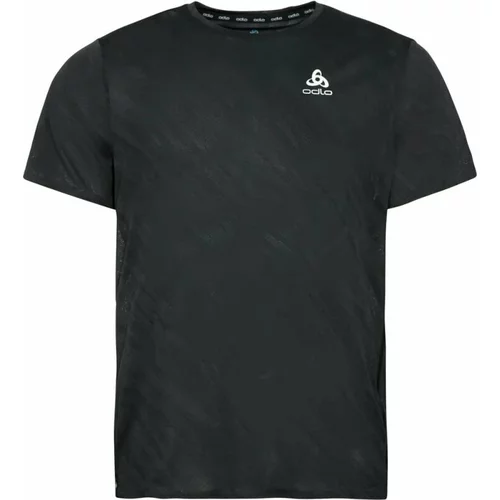 Odlo The Zeroweight Engineered Chill-tec Running T-shirt Shocking Black Melange M