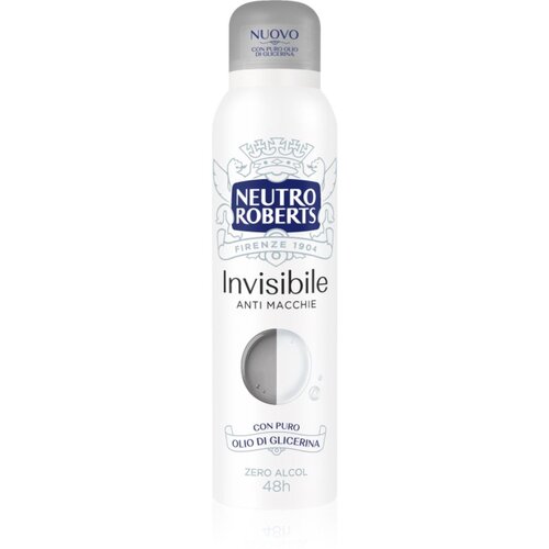 Neutro Roberts Invisible Anti Macchie osvežilni deodorant v pršilu z 48-urnim učinkom 150 ml Cene