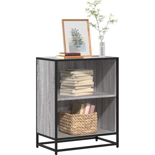 Furnova Knjižna omara siva sonoma 60x35x76 cm, (21932543) Slike
