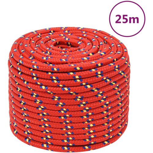 vidaXL brodski konop crveni 14 mm 25 m od polipropilena Cijene