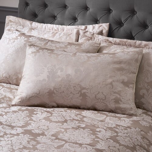 Catherine Lansfield Bež posteljnina za zakonsko posteljo iz damasta 200x200 cm Damask Jacquard &amp;ndash; Slike