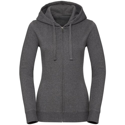 RUSSELL Women's Authentic Melange Zipped Hooded Sweat Cene