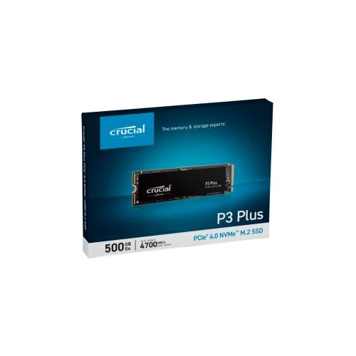 Crucial SSD P3 Plus 500GB NVMe4700/1900 MB/sPCIe Gen 4 x4