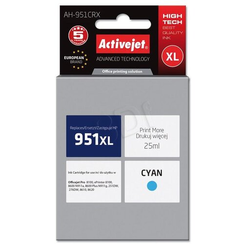 Activejet cyan tinte HP CN046AE 951XL Slike