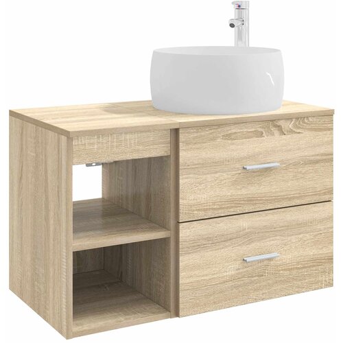 vidaXL Komplet pohi&scaron;tva za kopalnico 2 pcs Sonoma hrast Inženirski les, (5000246261) Cene
