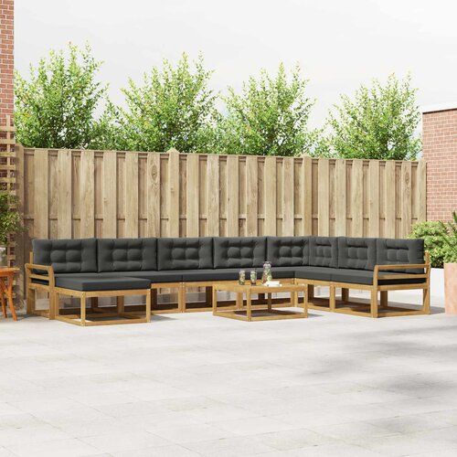  Set vanjskih sofa 9 kom. Bijela i antracit Cene