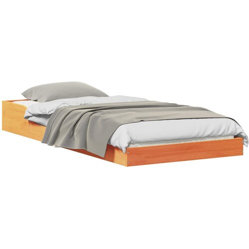 vidaXL Konstrukcija postelje Voskast rjav 90 x 200 cm, (5000124153) Cene